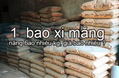 1 bao xi măng bao nhiêu kg