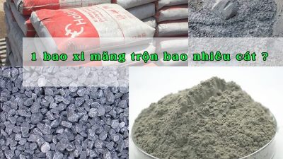 1 bao xi măng trộng bao nhiêu cát