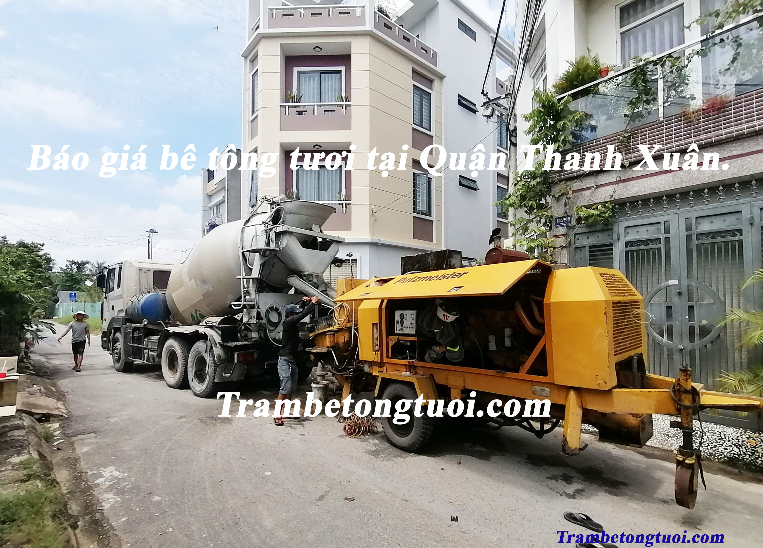 Báo giá bê tông tươi tại Quận Thanh Xuân.