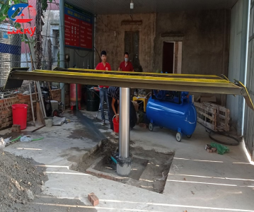 Quy trình lắp đặt cầu nâng 1 trụ chi tiết và đảm bảo an toàn