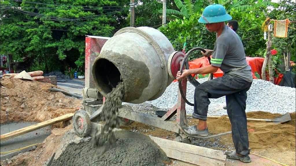 Bê tông tự trộn tại công trình nhỏ