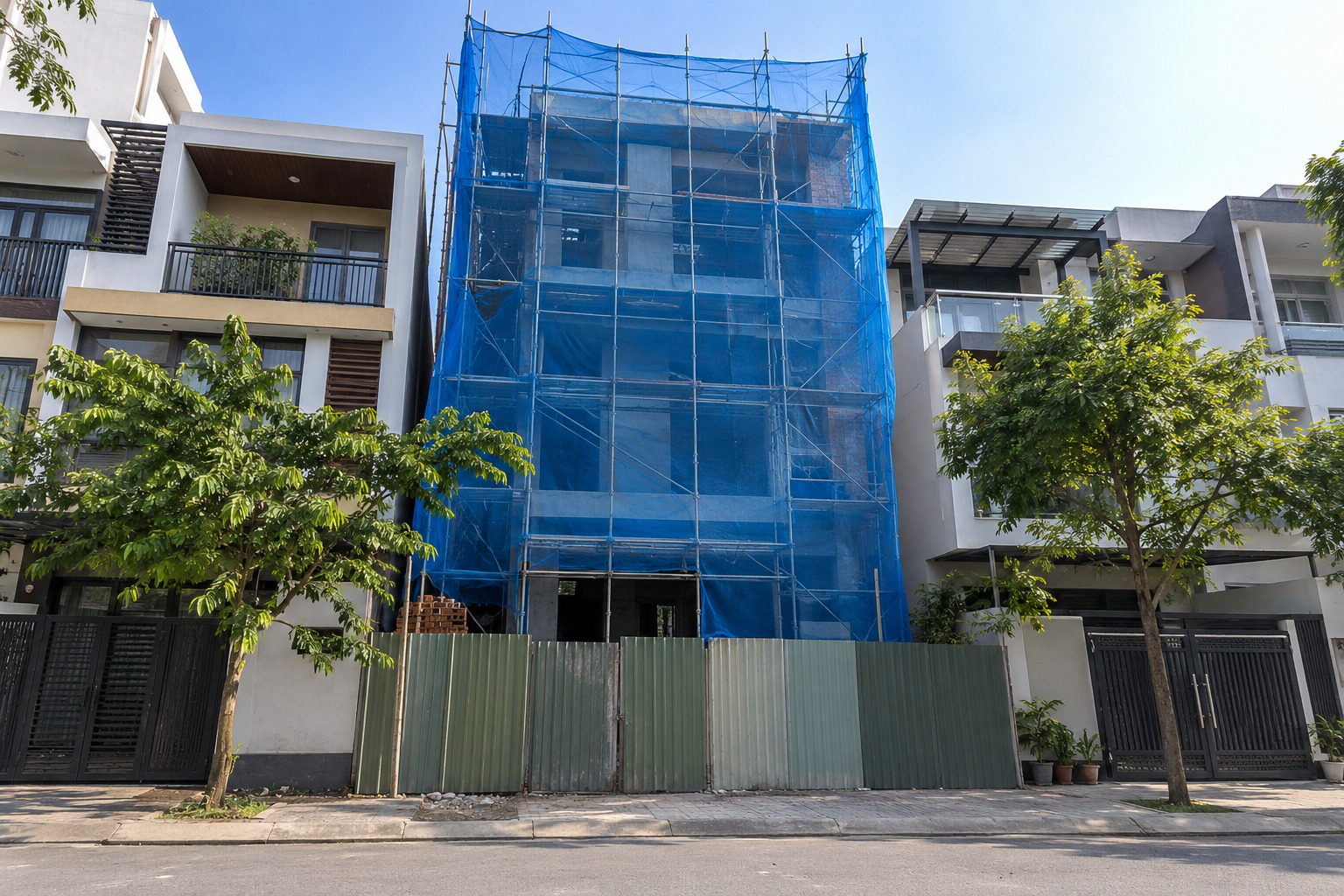 Quy Định Che Chắn Công Trình Khi Thi Công