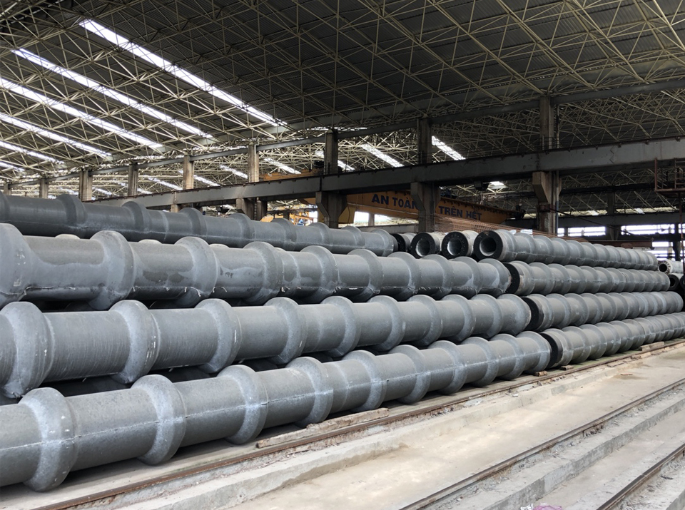 Cọc bê tông ly tâm NHP dạng thân đốt